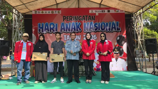 Dokumentasi kegiatan Hari Anak Nasional bersama PKBM, foto 1